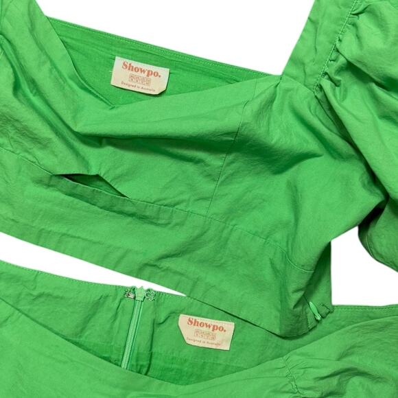 Showpo Green Two-Piece Skirt Set - Size 12 - Picture 8 of 9